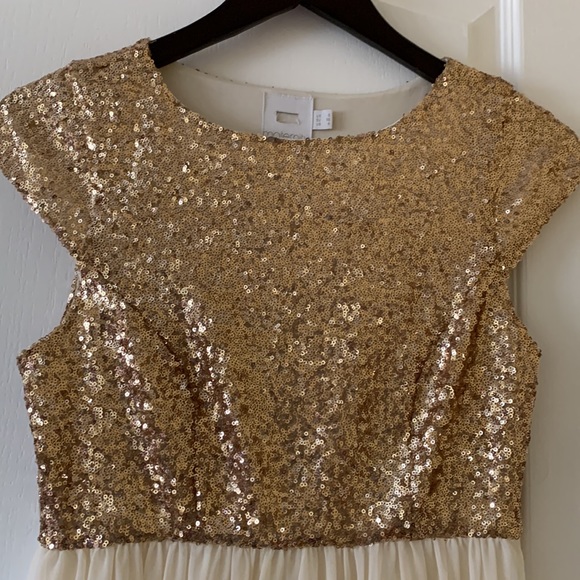 ASOS gold and tulle maternity dress - Picture 3 of 6